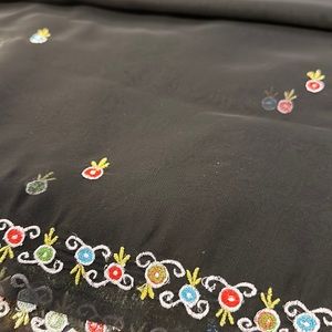 Gently used black saree